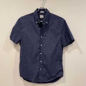 JCrew Short Sleeve Button Down - Medium Classic Fit